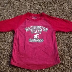 Toddler boys 4t WSU Cougars 3/4 sleeve t-shirt